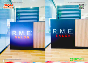 rme salon acp acrylic panaflex signages 05 1