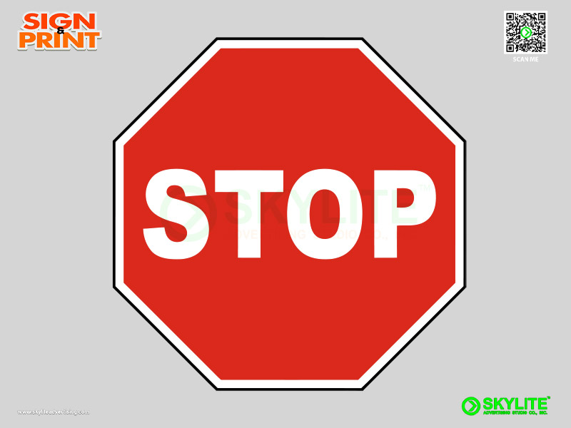 Stop Safety Sign