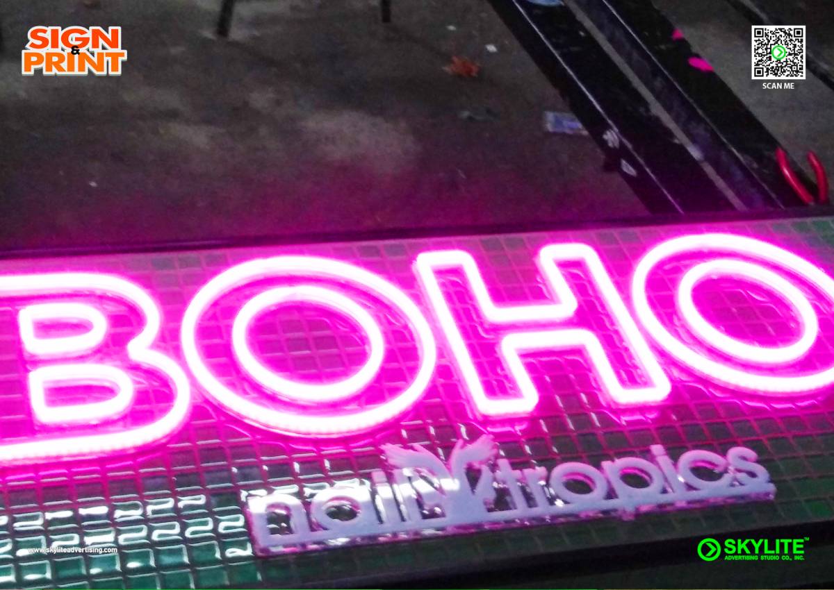 Boho Nailtropics Neon Sign 3
