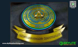afp peacekeeping operations center brass etching sign 4