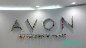 avon philippines metal backlit signage at main office 4