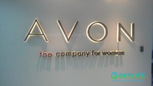 avon philippines metal backlit signage at main office 6