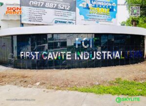 first cavite industrial economic zone stainless backlit sign 04
