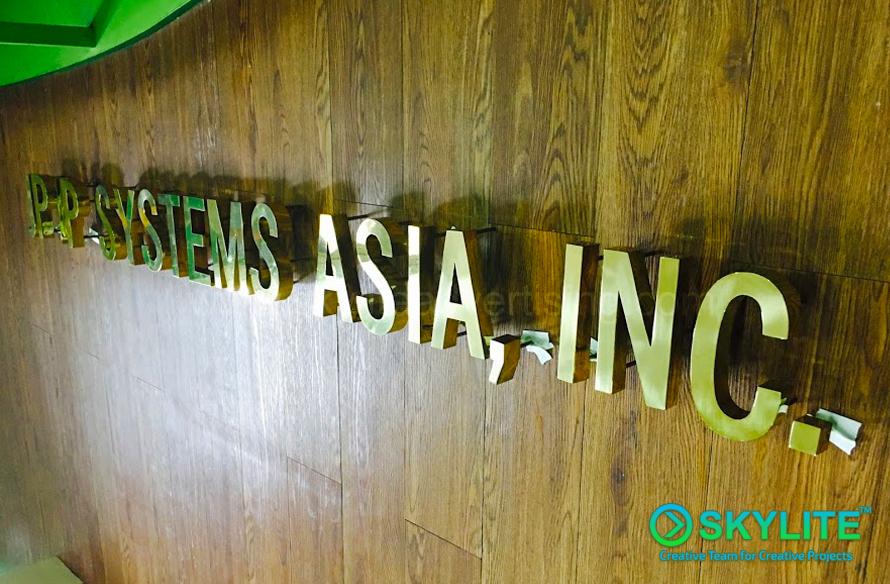 jp systems asia inc brass sign 2