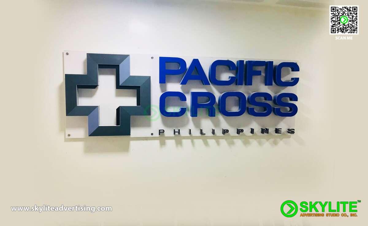 pacific cross custom lobby signage 4