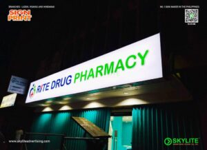 rite drug pharmacy custom panaflex sign 06