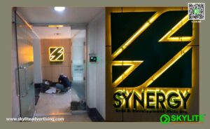 synergy metal backlit sign 2