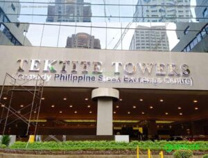 tektite towers stainless backlit sign 03