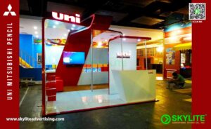 uni mitsubishi pencil booth design and build project 4