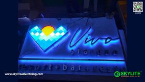 vivo siargao stainless backlit sign 01