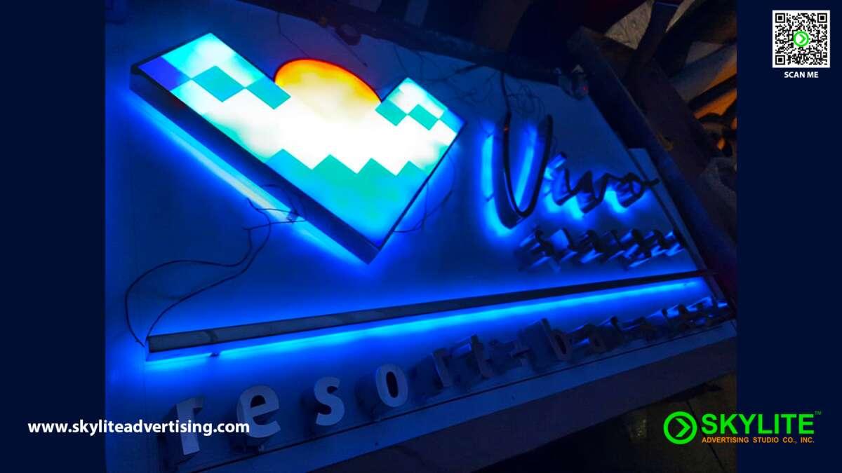 vivo siargao stainless backlit sign 02