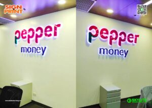 pepper money metal sign 1