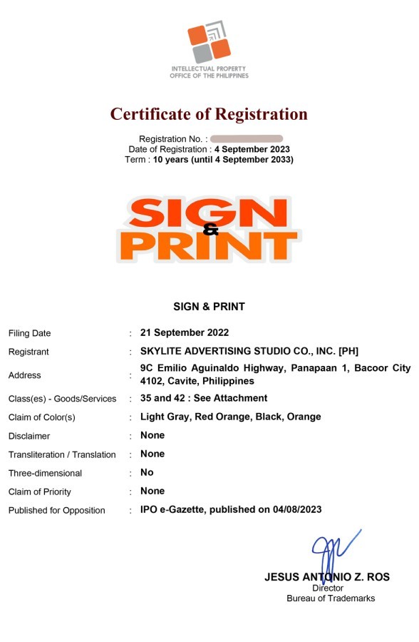 signandprint certificate of ip 1 2