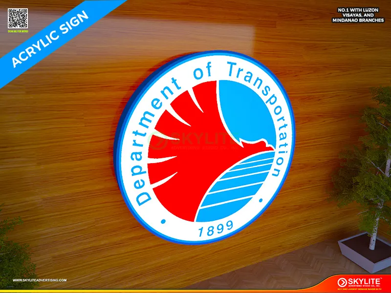 UV Printed Circular Acrylic Lightbox Sign - Image 2