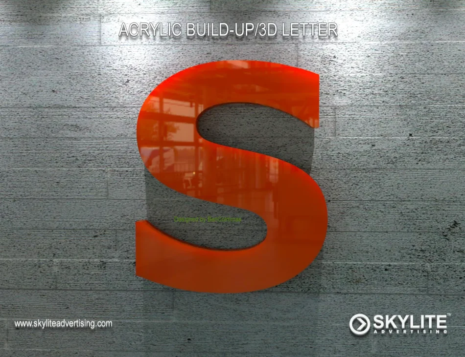 Custom-made Acrylic Build-up Letters (3D Letterings)