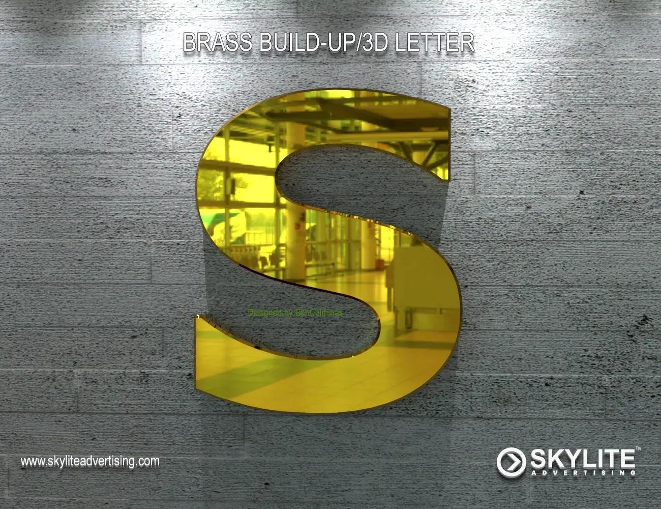 Custom-made Brass Build-up Letters (3D Letterings)